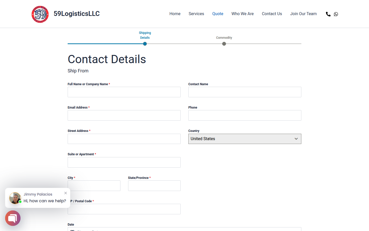 Diseño web moderno para empresa de logística 59 Logistics