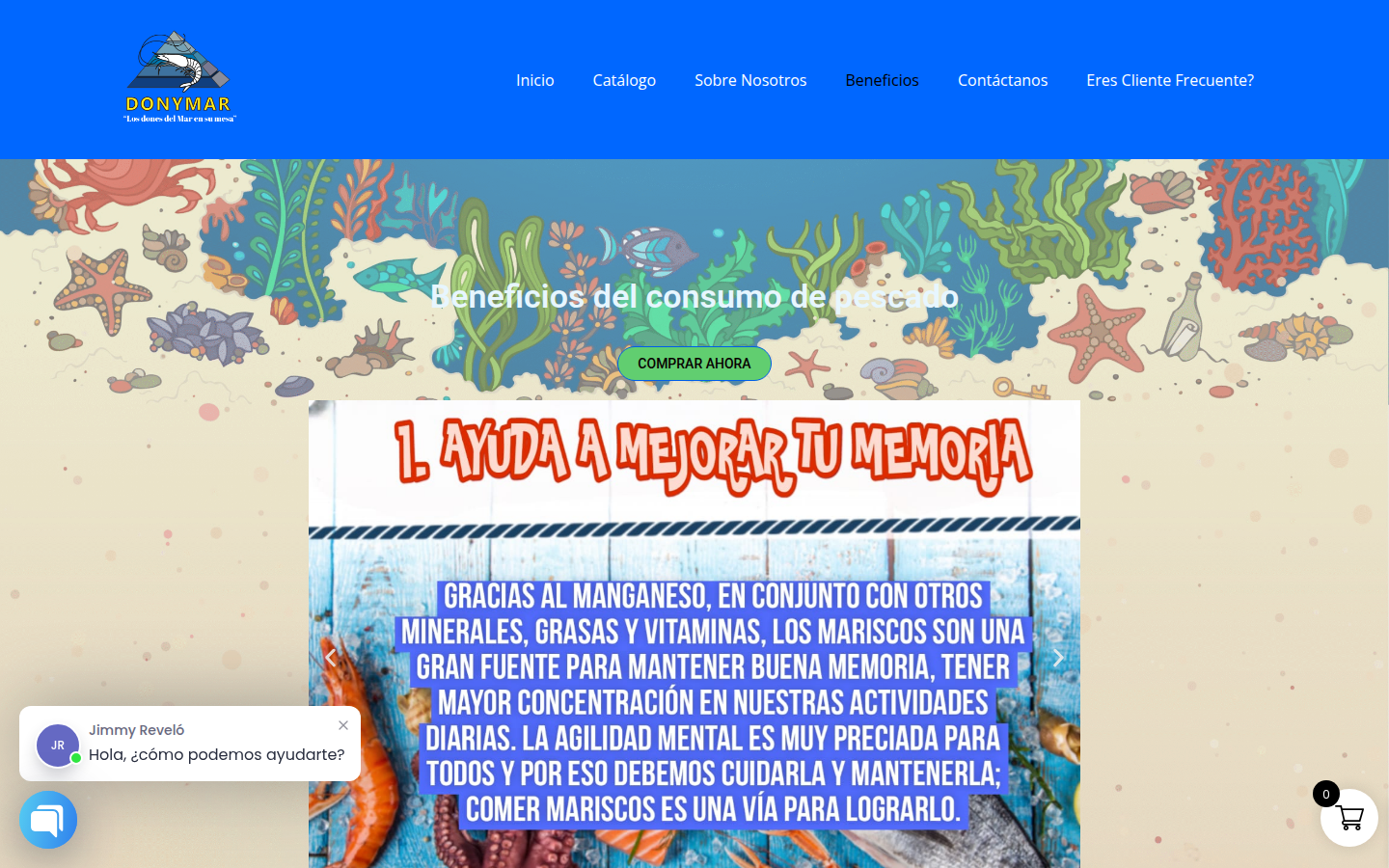 Proyectos de sitios web desarrollados para empresas y marcas como DonyMar