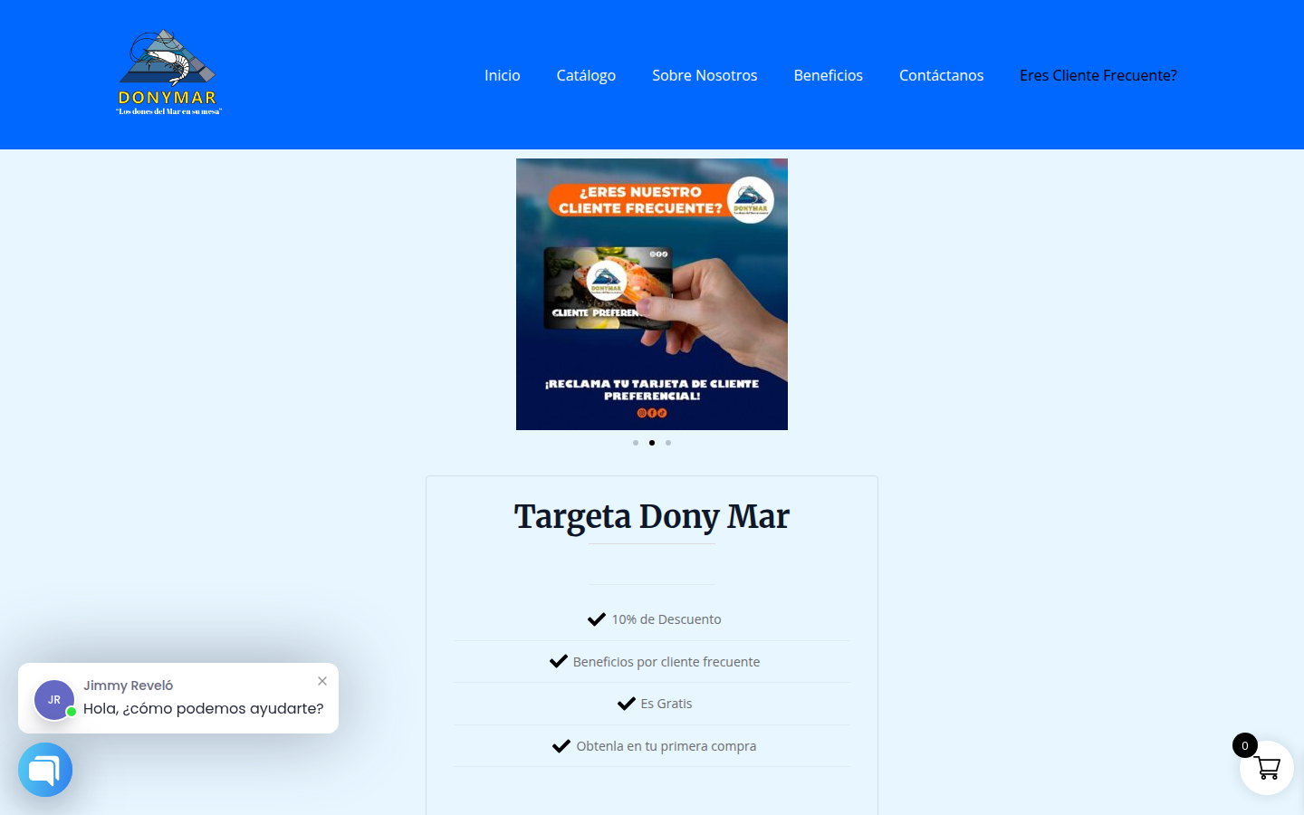 Proyecto de diseño web para DonyMar con estructura organizada
