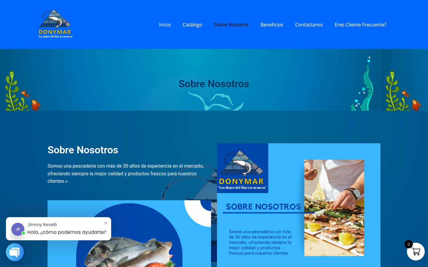 Proyecto de diseño web profesional desarrollado para DonyMar