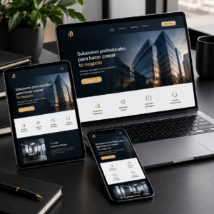 Página web para empresas con diseño profesional y moderno